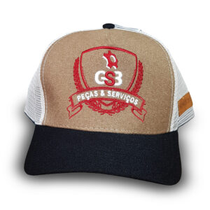 Boné Outlet GS3 Bege e Branco